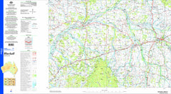 Blackall SG55-01 Topographic Map 1:250k