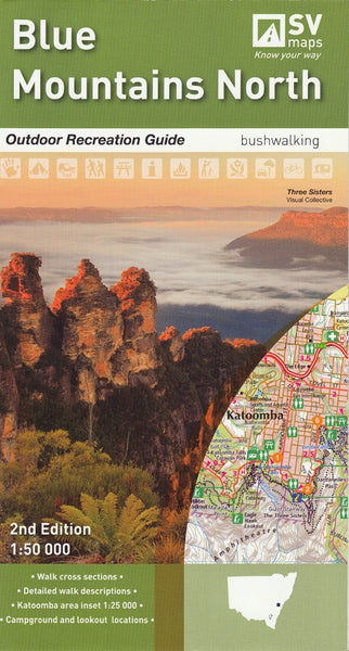 Blue Mountains North (NSW) Topographic Folded Map by Spatial Vision