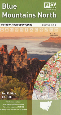 Blue Mountains North (NSW) Topographic Folded Map by Spatial Vision
