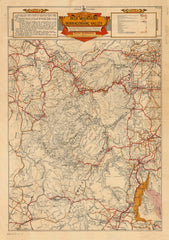 Blue Mountains & Burragorang Wall Map 1939
