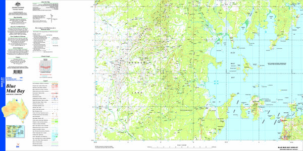 Blue Mud Bay SD53-07 Topographic Map 1:250k