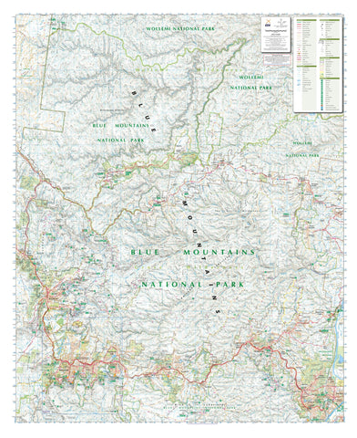 Blue Mountains North (NSW) Topographic Map by Spatial Vision