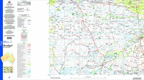 Booligal SI55-05 Topographic Map 1:250k