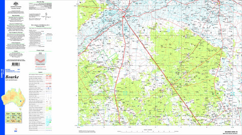 Bourke SH55-10 Topographic Map 1:250k