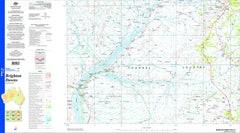 Brighton Downs SF54-15 Topographic Map 1:250k