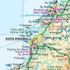Sarawak Sabah Brunei ITMB Map