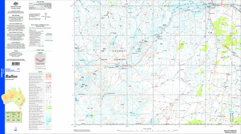 Bulloo SH54-04 Topographic Map 1:250k