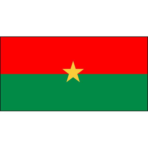 Burkina Faso Flag 1800 x 900mm
