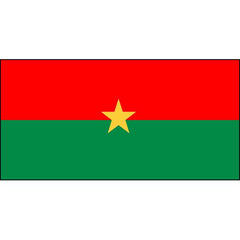 Burkina Faso Flag 1800 x 900mm