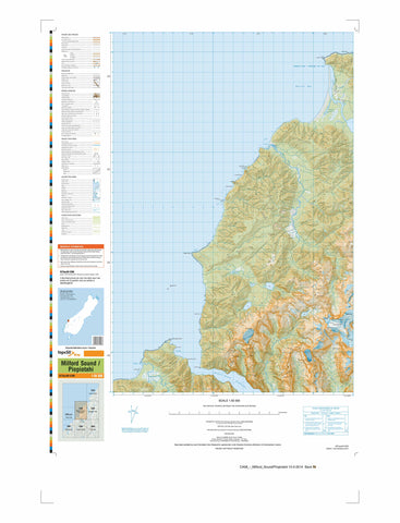 CA08 - Milford Sound / Piopiotahi Topo50 map