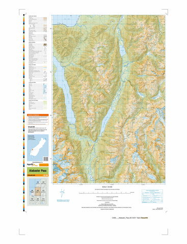 CA09 - Alabaster Pass Topo50 map