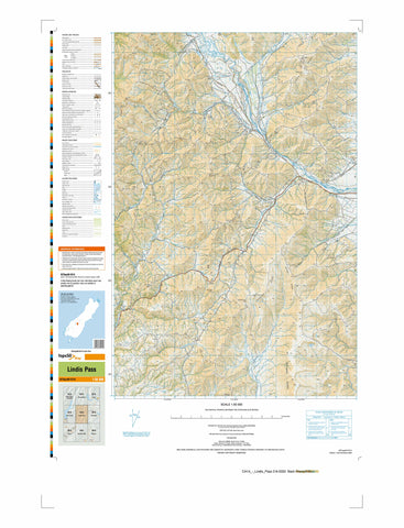 CA14 - Lindis Pass Topo50 map
