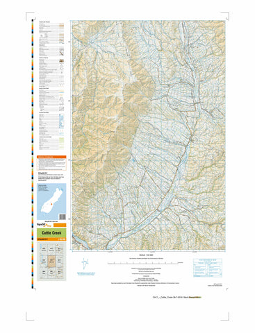 CA17 - Cattle Creek Topo50 map