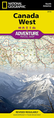 Canada West National Geographic Folded Map
