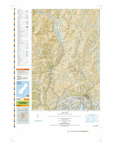 CB11 - Arrowtown Topo50 map
