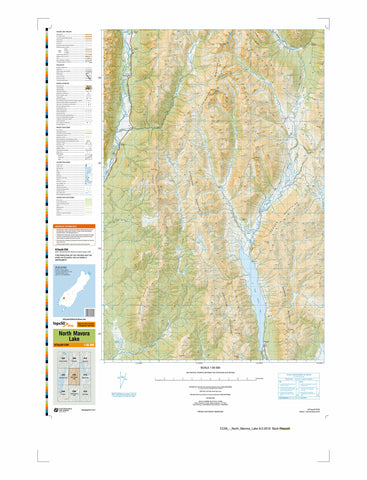 CC09 - North Mavora Lake Topo50 map