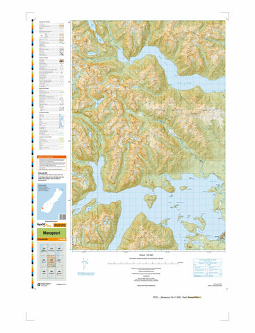 CD07 - Manapouri Topo50 map
