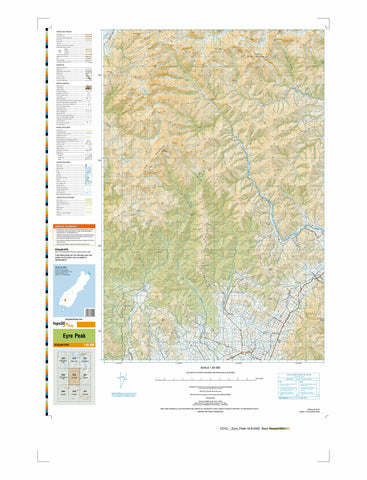 CD10 - Eyre Peak Topo50 map