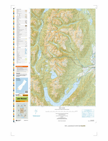 CE07 - Lake Monowai Topo50 map