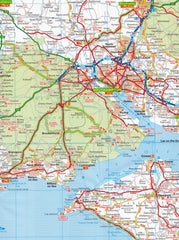 Central Southern England AA Road Map 2