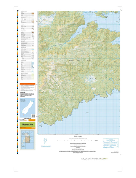 CJ09 - Mount Allen Topo50 map