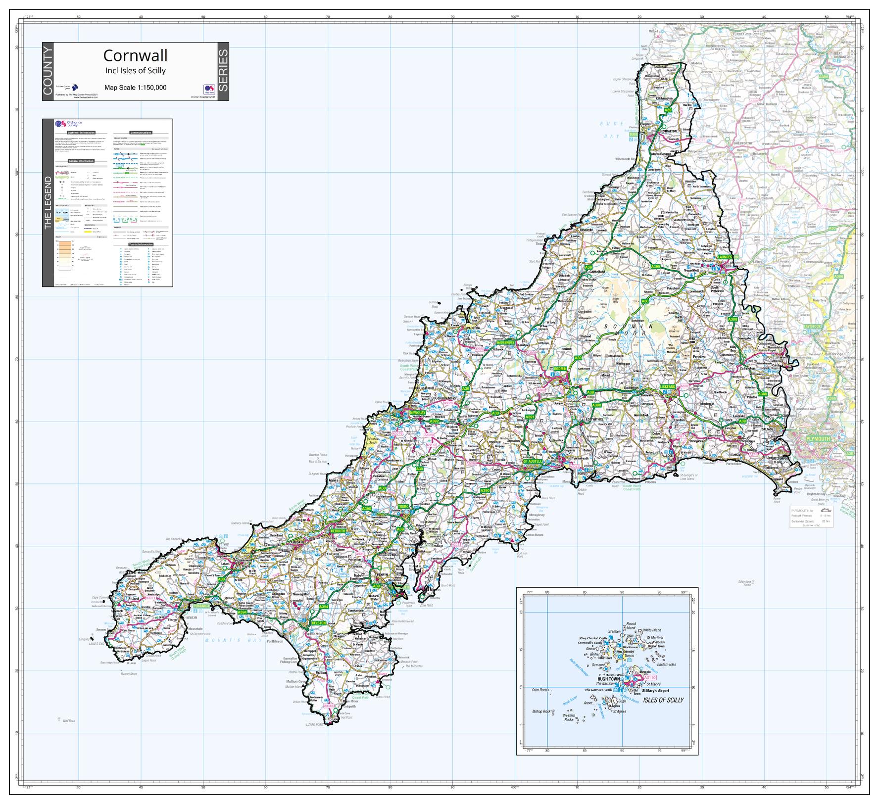 Detailed Map Of Cornwall England Interactive Map Of Cornwall England detailed-map-of-cornwall-england-interactive-map-of-cornwall-england