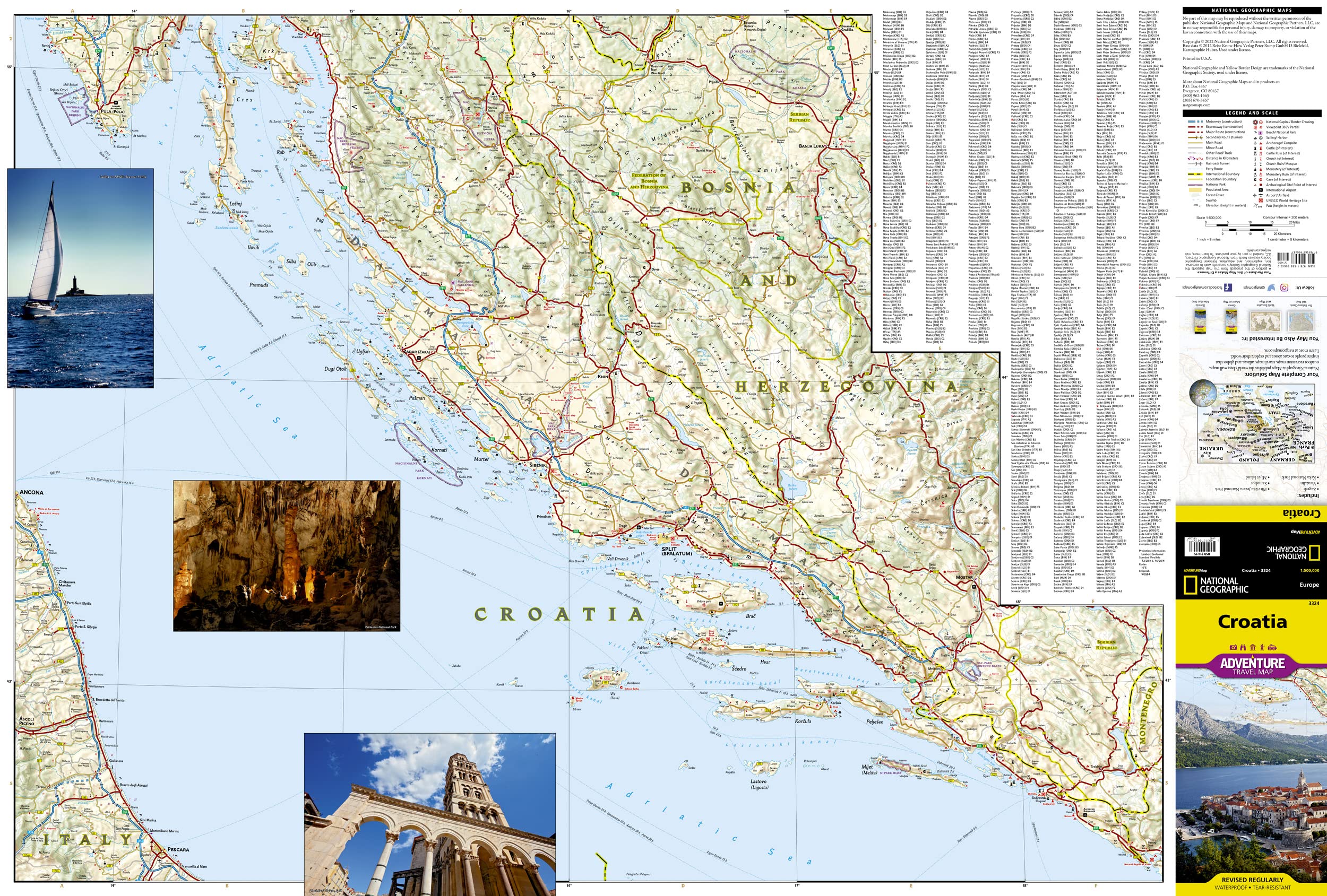 Printable Map Split Printable tourist map of split croatia 60 photos ...