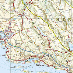 Croatia National Geographic Folded Map