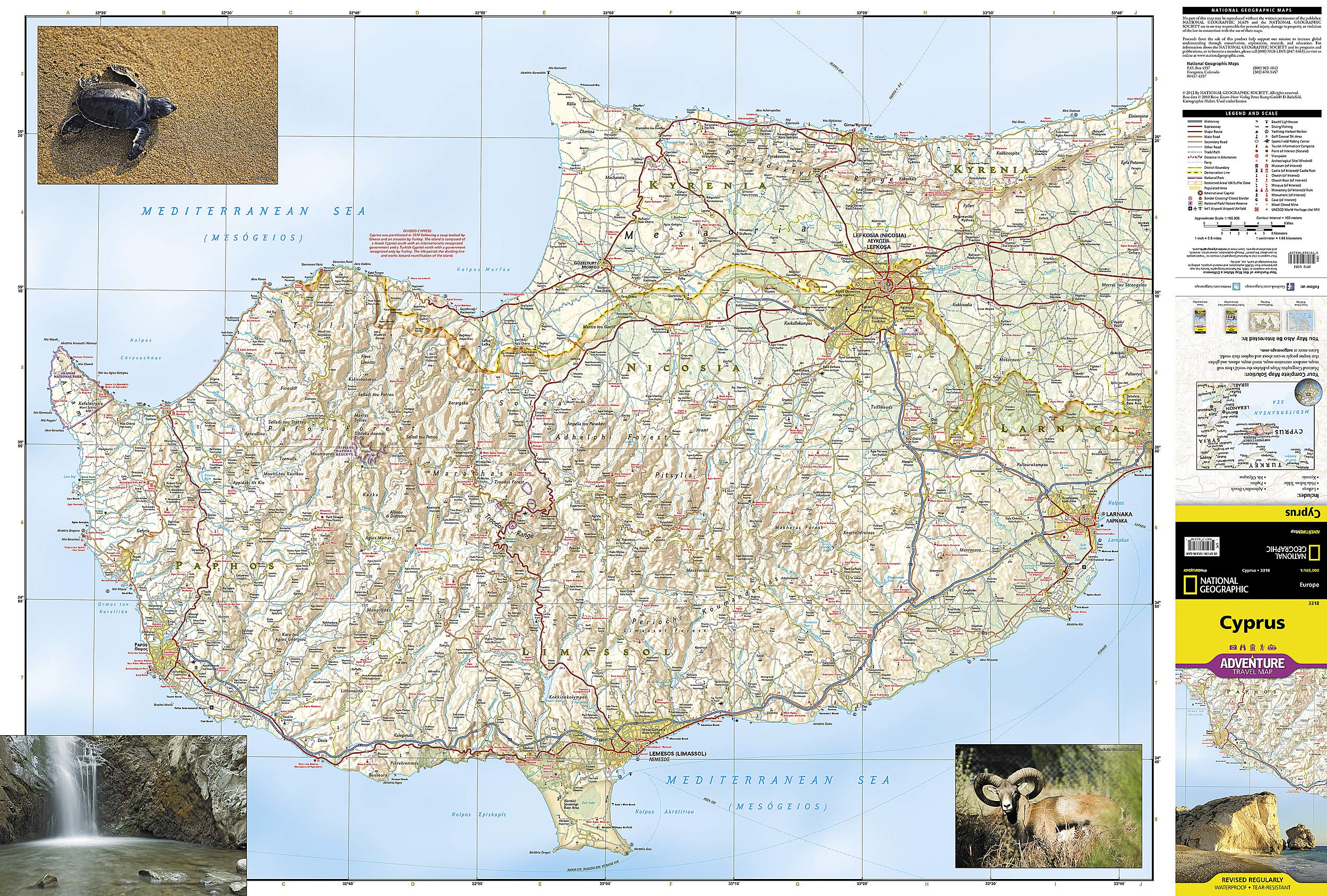 Cyprus Geo Map Cyprus Folded Map – National Geographic | Mapworld