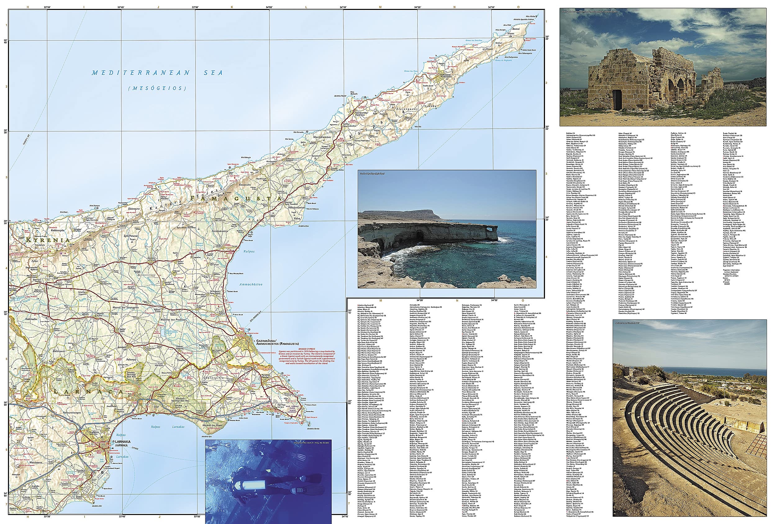 Cyprus Geo Map Cyprus Folded Map – National Geographic | Mapworld