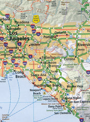 California Hallwag USA Map