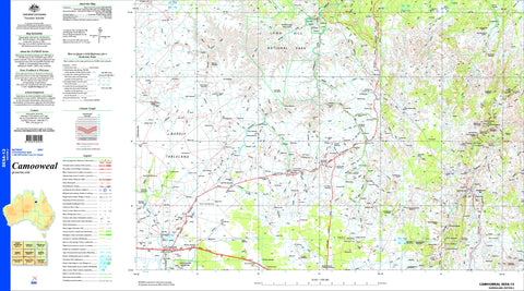 Camooweal SE54-13 Topographic Map 1:250k