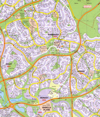 Canberra UBD 259 Map 690 x 1000mm Laminated Wall Map