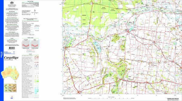 Cargelligo SI55-06 Topographic Map 1:250k