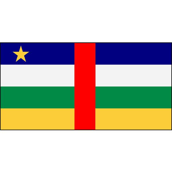 Central African Republic Flag 1800 x 900mm