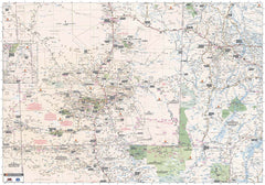 Central Australia Hema 1000 x 700mm Laminated Wall Map