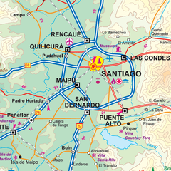 Santiago,Northern & Central Chile ITMB Map