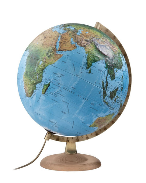 Classic R4 Relief Atmosphere Illuminated 30cm World Globe
