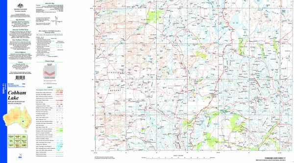 Cobham Lake SH54-11 Topographic Map 1:250k