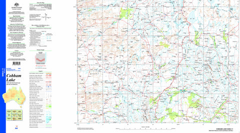 Cobham Lake SH54-11 Topographic Map 1:250k