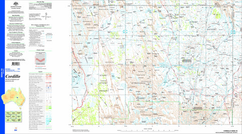 Cordillo SG54-10 Topographic Map 1:250k