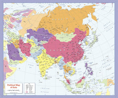 Children's Political Map of Asia 804 x 668mm
