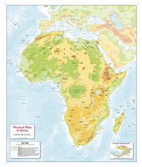 Children's Physical Map of Africa 668 x 805mm