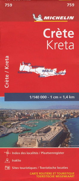 Crete Michelin Map 759