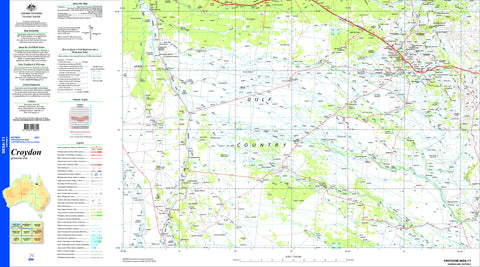 Croydon SE54-11 Topographic Map 1:250k
