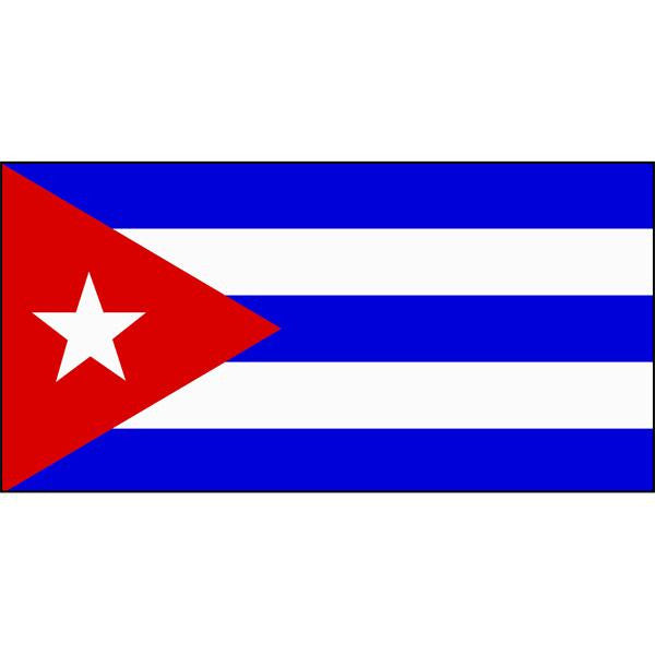 Cuba Flag 1800 x 900mm