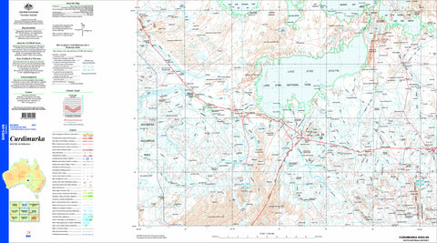 Curdimurka SH53-08 Topographic Map 1:250k