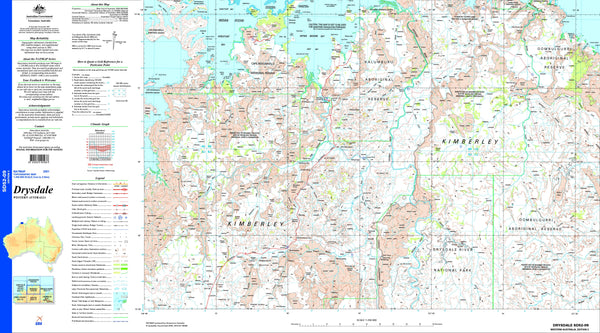 Drysdale SD52-09 Topographic Map 1:250k