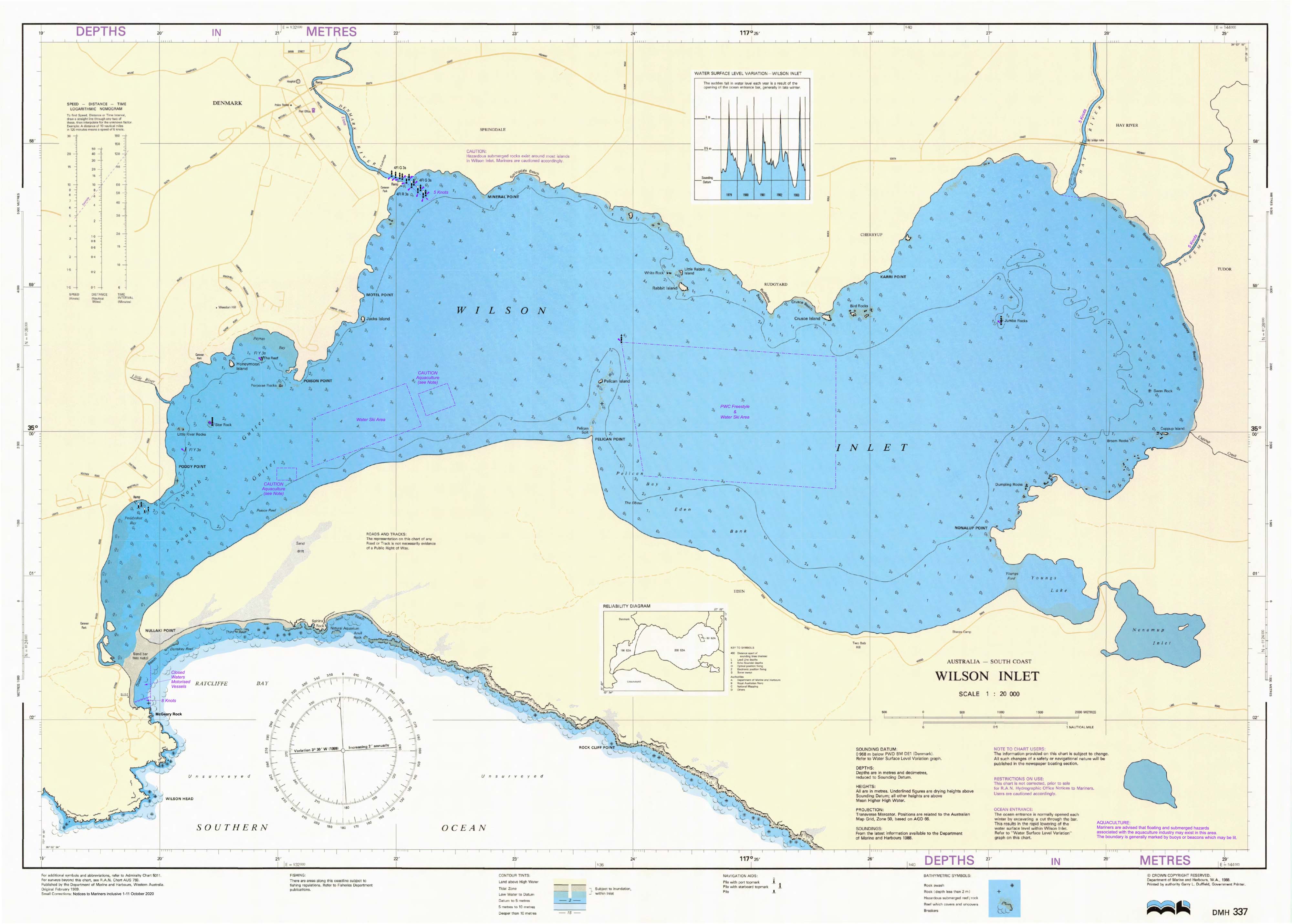 337 - Wilson Inlet DPI Chart, Buy Chart of Wilson Inlet - Mapworld