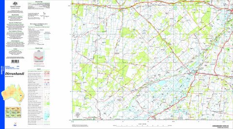Dirranbandi SH55-03 Topographic Map 1:250k